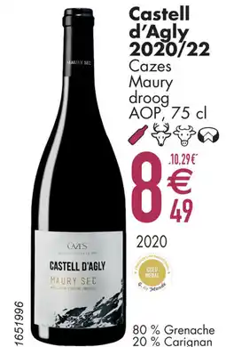 Cora Castell d'Agly 2020/22 Cazes Maury droog AOP aanbieding