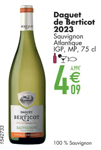 Cora Daguet de Berticot 2023 Sauvignon Atlantique IGP, MP aanbieding