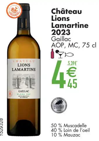 Cora Château Lions Lamartine 2023 Gaillac AOP, MC aanbieding