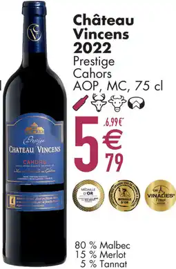 Cora Château Vincens 2022 Prestige Cahors AOP, MC aanbieding