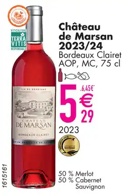 Cora Château de Marsan 2023/24 Bordeaux Clairet AOP, MC aanbieding