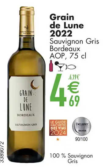 Cora Grain de Lune 2022 Sauvignon Gris Bordeaux AOP aanbieding