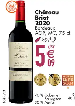 Cora Château Briot 2020 Bordeaux AOP, MC aanbieding