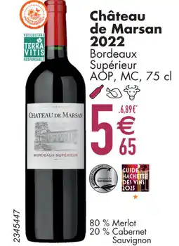 Cora Château de Marsan 2022 Bordeaux Supérieur AOP, MC aanbieding