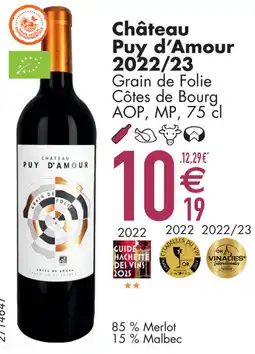 Cora Château Roque Le Mayne 2022 Grain de Folie Côtes de Bourg, AOP, MP aanbieding