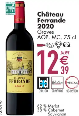 Cora Château Ferrande 2020 Graves AOP, MC aanbieding