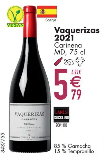 Cora Vaquerizas 2021 Carinena MD, aanbieding