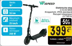 Cora Wispeed elektrische step C10-55 max aanbieding