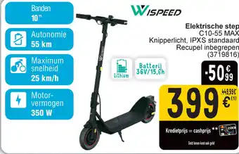 Cora Wispeed elektrische step C10-55 max aanbieding