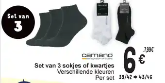 Cora Camano set van 3 sokjes of kwartjes aanbieding