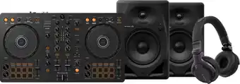 Coolblue Pioneer DJ DDJ-FLX4 + Pioneer DJ HDJ-CUE1 + Pioneer DJ DM-50D Noir aanbieding