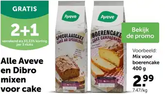 AVEVE Alle Aveve en Dibro mixen voor cake aanbieding