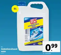 Lidl Gedemineraliseerd water aanbieding