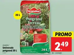 Lidl GRANDIOL Universele potgrond 20 L aanbieding