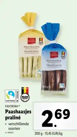 Lidl Paashaasjes praliné aanbieding