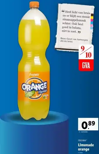 Lidl Limonade orange aanbieding