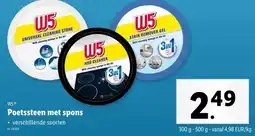 Lidl Poetssteen met spons aanbieding