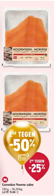 Delhaize Gerookte Noorse zalm aanbieding