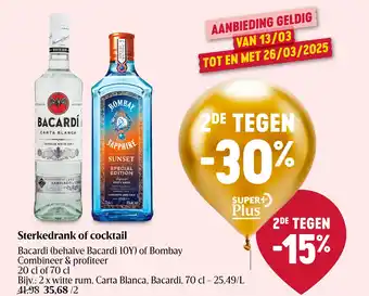 Delhaize Sterkedrank of cocktail aanbieding