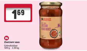 Delhaize Zoetzure saus aanbieding