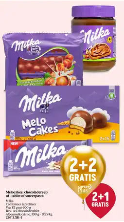 Delhaize Melocakes, chocoladereep of -tablet of smeerpasta aanbieding