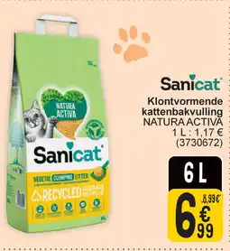 Cora Sanicat Klontvormende kattenbakvulling aanbieding