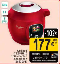 Cora Moulinex Cookeo aanbieding