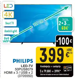 Cora Philips LED TV aanbieding