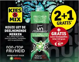 Kruidvat Lenor Unstoppables Ariel 140 gram aanbieding