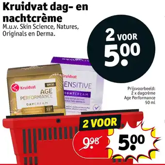 Kruidvat Kruidvat dag- en nachtcrème aanbieding