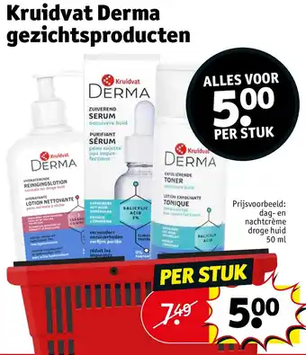 Kruidvat Kruidvat Derma gezichtsproducten aanbieding