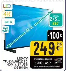 Cora Telefunken LED TV aanbieding