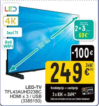 Cora Telefunken LED TV aanbieding