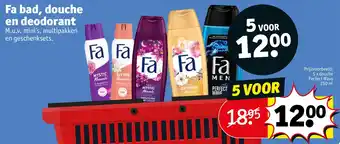 Kruidvat Fa bad, douche en deodorant aanbieding