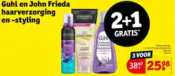 Kruidvat Guhl en John Frieda haarverzorging en -styling aanbieding