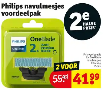 Kruidvat Philips navulmesjes voordeelpak aanbieding