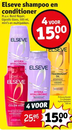 Kruidvat Elseve shampoo en conditioner aanbieding