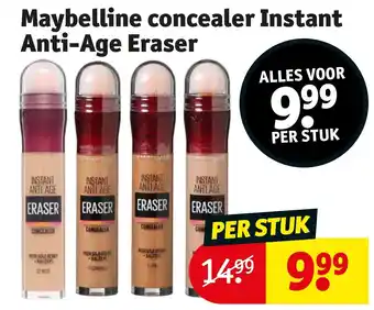 Kruidvat Maybelline concealer Instant Anti-Age Eraser aanbieding