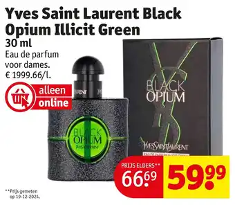 Kruidvat Yves Saint Laurent Black Opium Illicit Green aanbieding