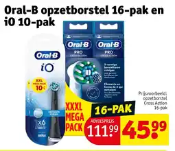 Kruidvat Oral-B opzetborstel 16-pak en iO 10-pak aanbieding