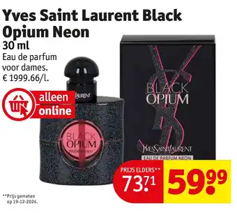 Kruidvat Yves Saint Laurent Black Opium Neon aanbieding