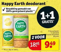 Kruidvat Happy Earth deodorant aanbieding