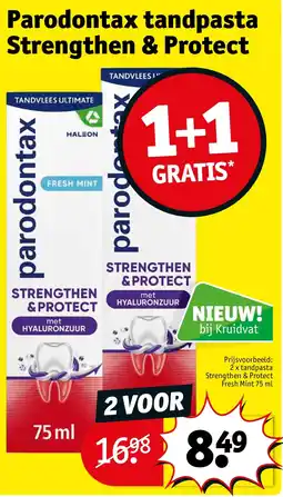 Kruidvat Parodontax tandpasta Strengthen & Protect aanbieding