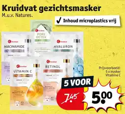 Kruidvat Kruidvat gezichtsmasker aanbieding