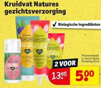 Kruidvat Kruidvat Natures gezichtsverzorging aanbieding