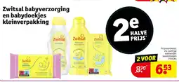 Kruidvat Zwitsal babyverzorging en babydoekjes kleinverpakking aanbieding