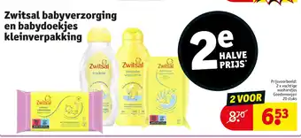 Kruidvat Zwitsal babyverzorging en babydoekjes kleinverpakking aanbieding