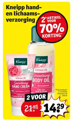 Kruidvat Kneipp handen lichaamsverzorging aanbieding