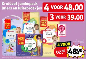 Kruidvat Kruidvat jumbopack luiers en luierbroekjes aanbieding