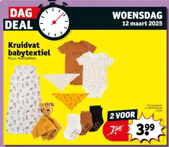 Kruidvat Kruidvat babytextiel aanbieding